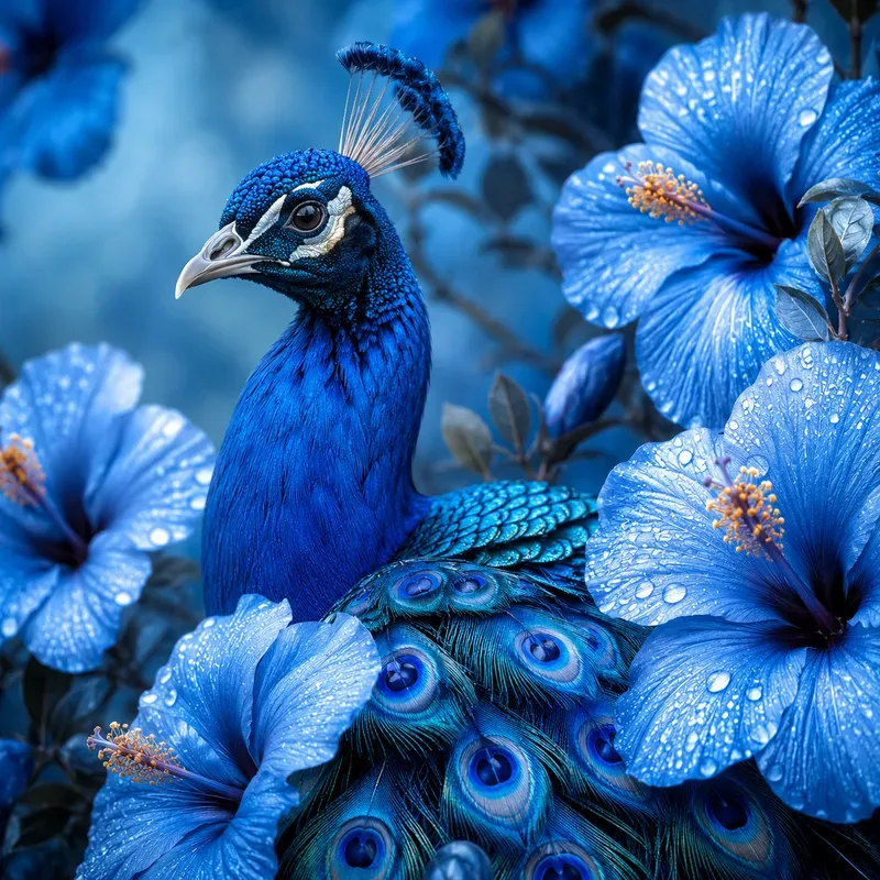 Dew Kissed Floral Bird Portraits
