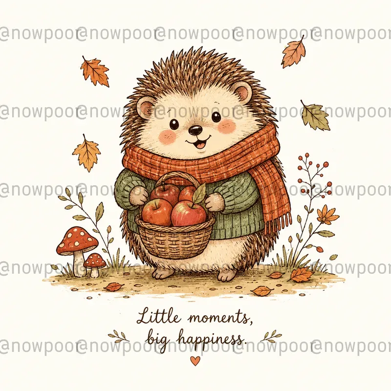 Cozy Woodland Character Art