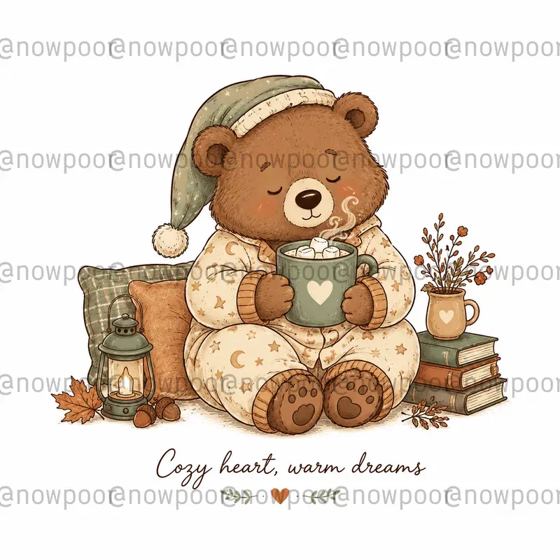 Cozy Woodland Character Art