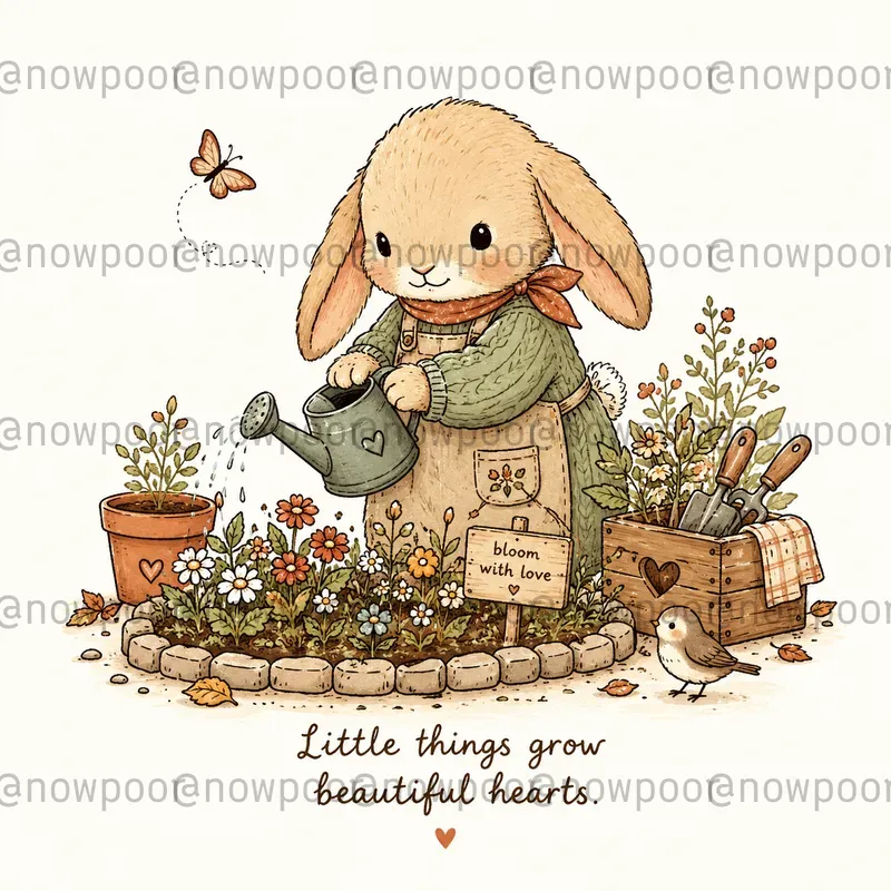 Cozy Woodland Character Art
