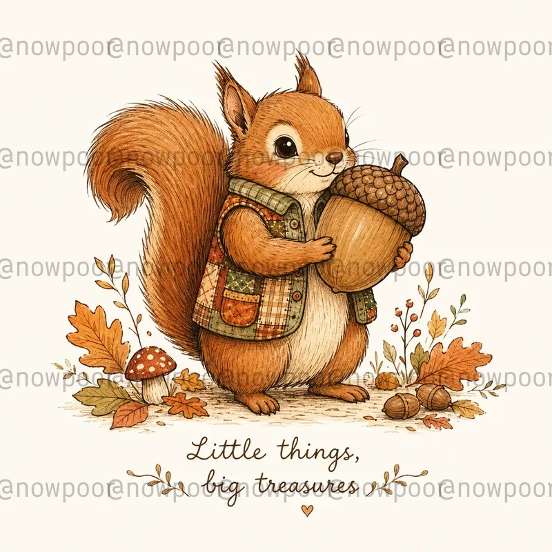 Cozy Woodland Character Art