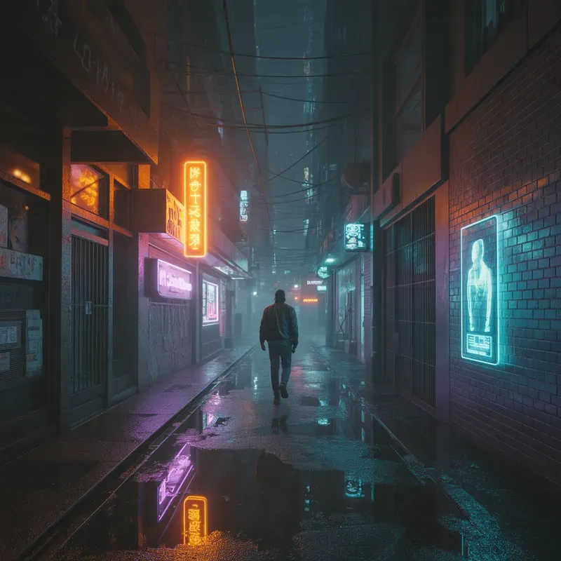 Cyberpunk City Scenes