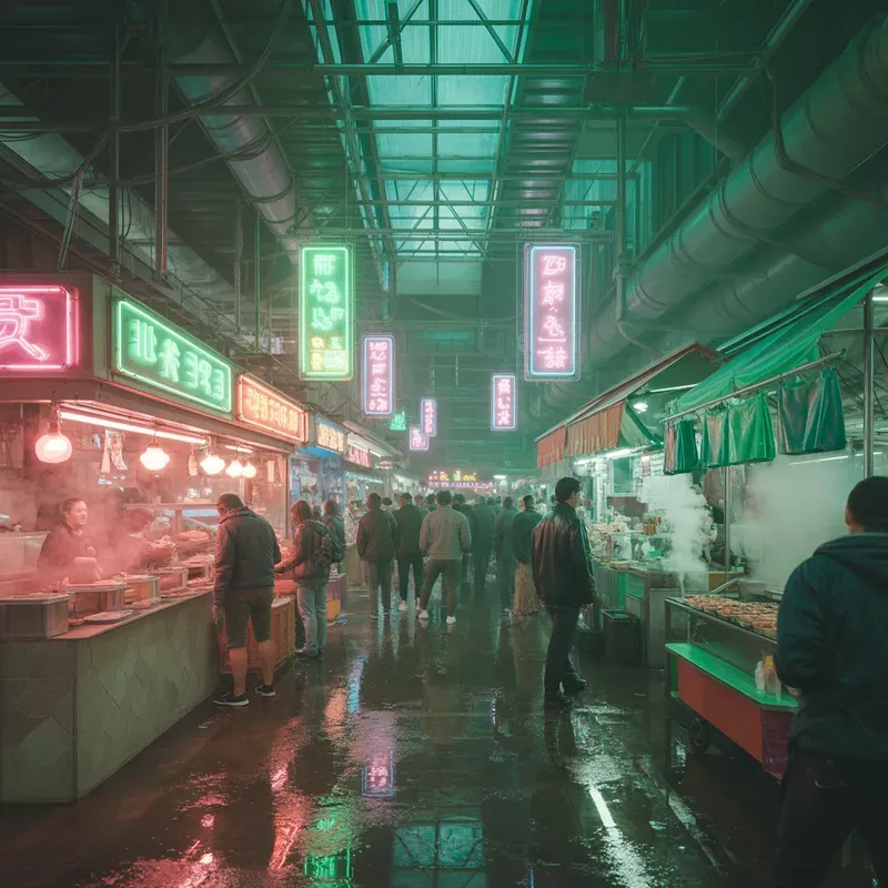 Cyberpunk City Scenes