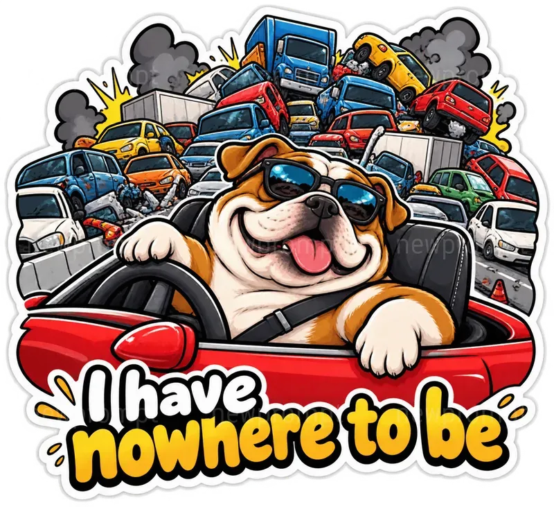Calm In Chaos Sticker Generator