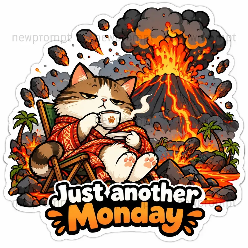 Calm In Chaos Sticker Generator