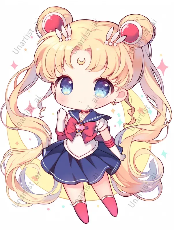 Chibi Kawaii Sailor Moon Characters