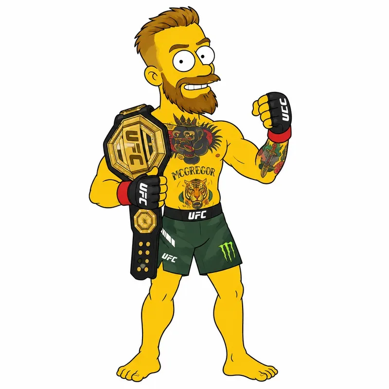 The Simpsons Style Cartoon Characters