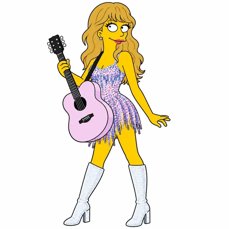 The Simpsons Style Cartoon Characters