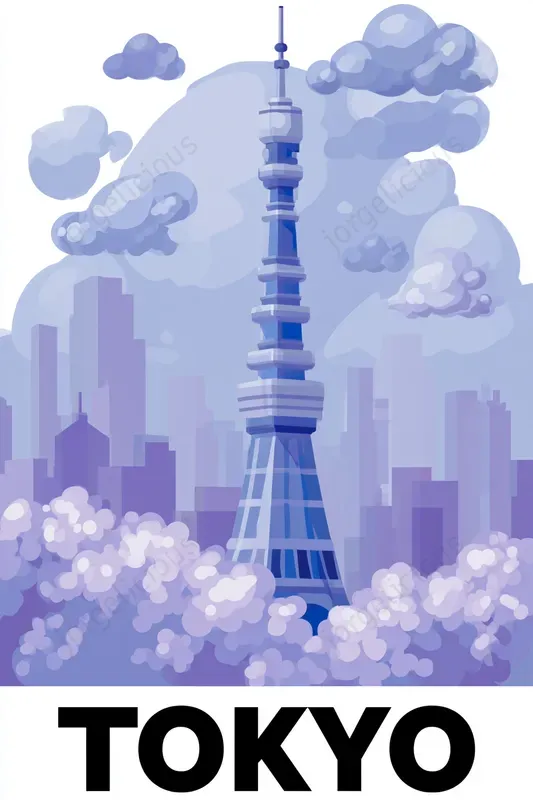 Dreamy Blue Travel Posters