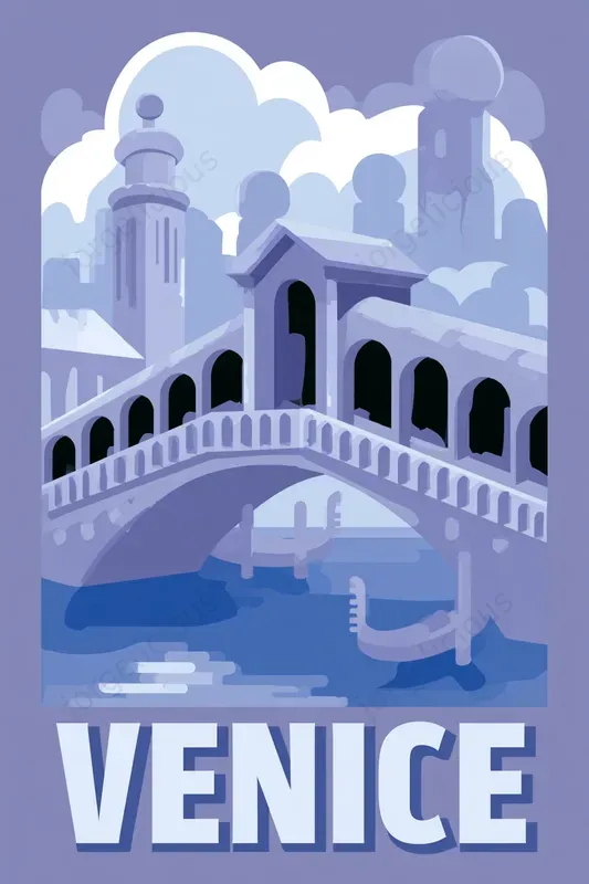 Dreamy Blue Travel Posters