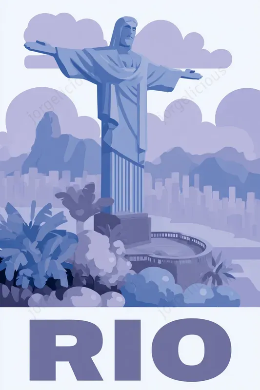 Dreamy Blue Travel Posters