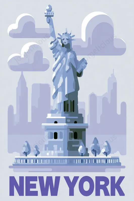 Dreamy Blue Travel Posters