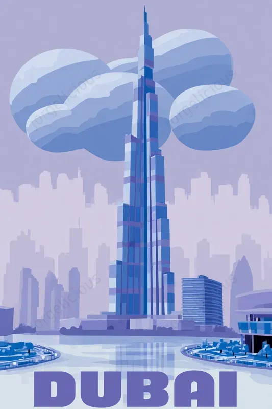 Dreamy Blue Travel Posters