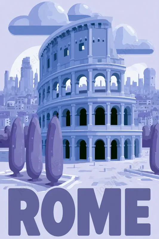 Dreamy Blue Travel Posters