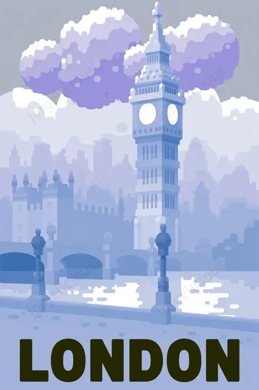 Dreamy Blue Travel Posters