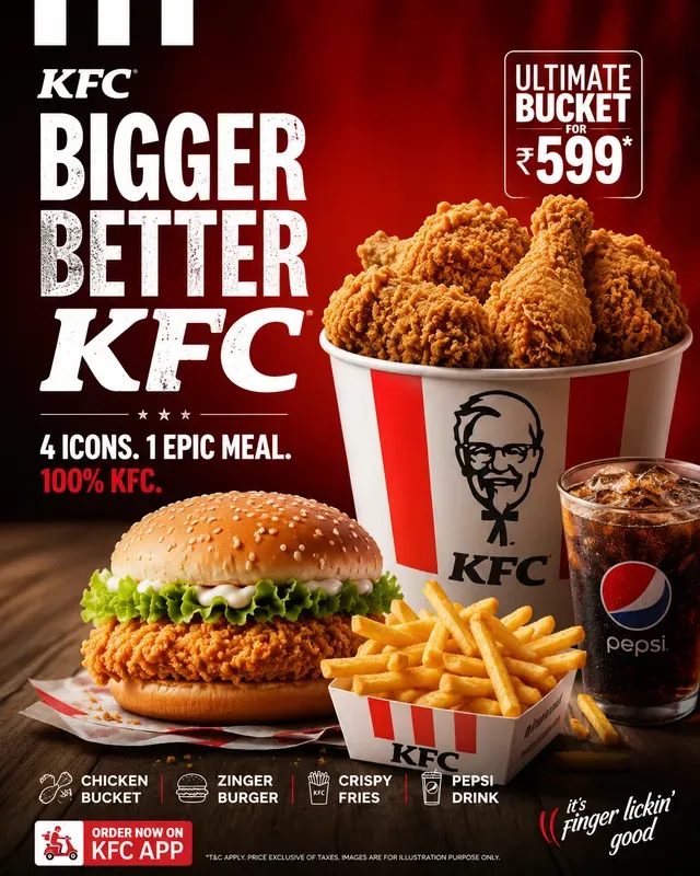 Premium Fast Food Campaign Posters