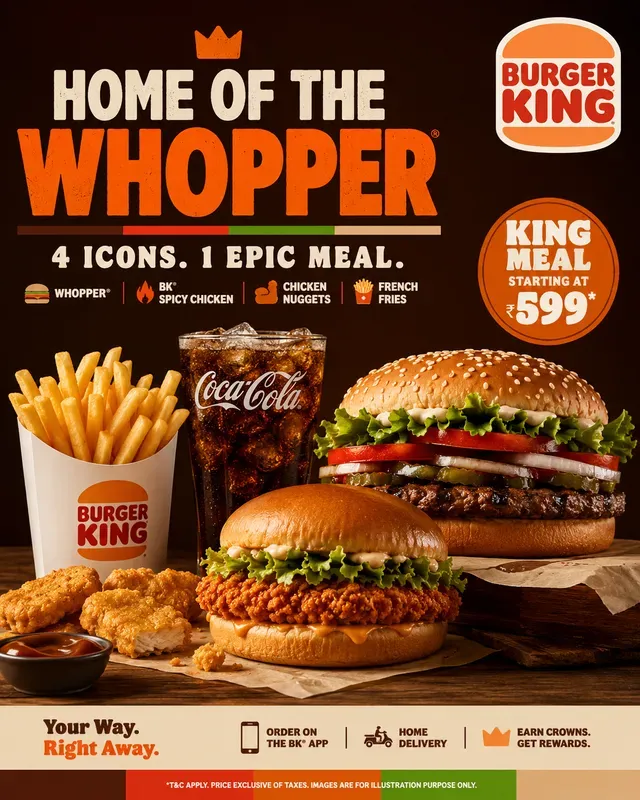 Premium Fast Food Campaign Posters