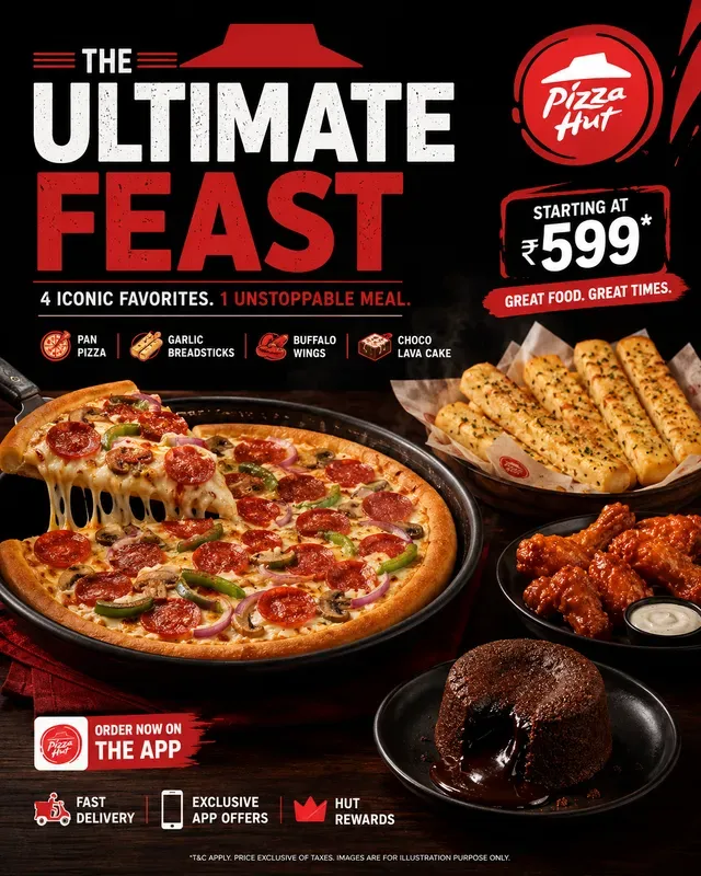 Premium Fast Food Campaign Posters