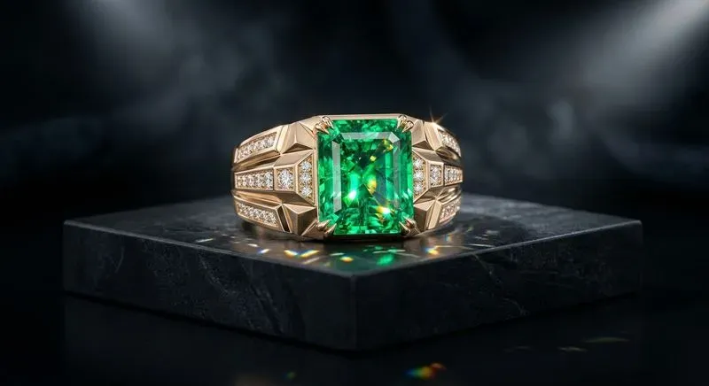 3D Luxury Crystal Gold Jewelry Renders