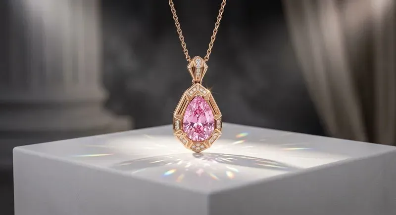 3D Luxury Crystal Gold Jewelry Renders