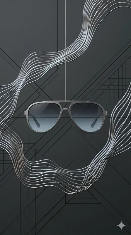 Kinetic Wire Waves Art