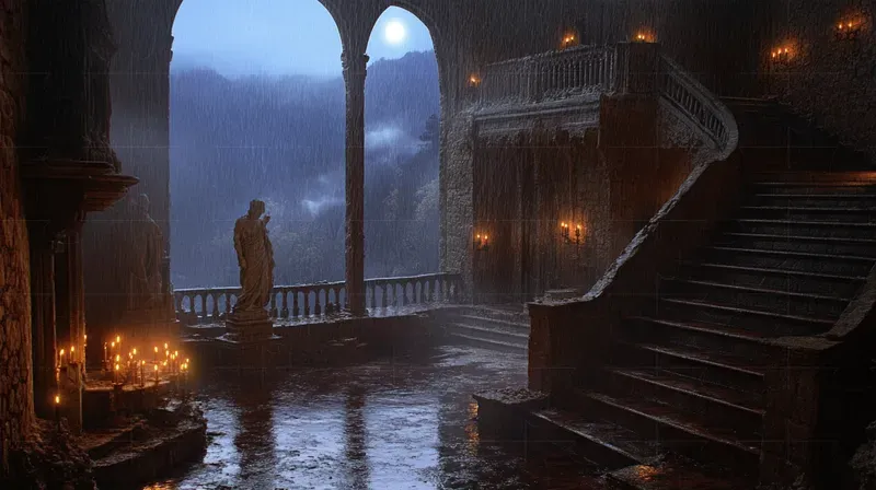 70s 80s Dark Fantasy Film Landscapes