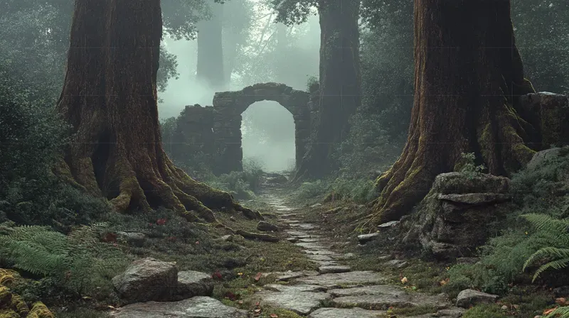 70s 80s Dark Fantasy Film Landscapes