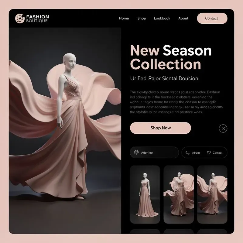 3D Website Landing Page Studios