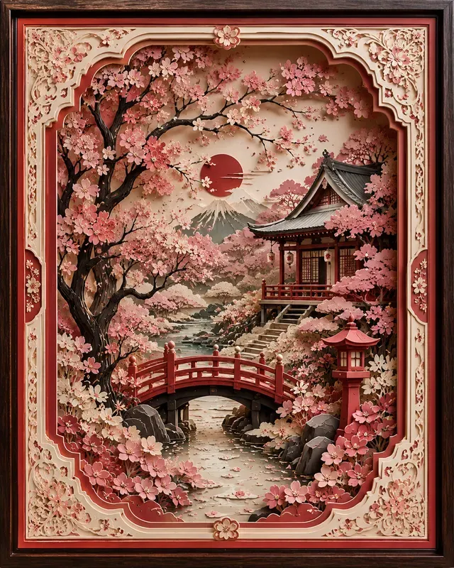 Layered Shadow Box Art Collections