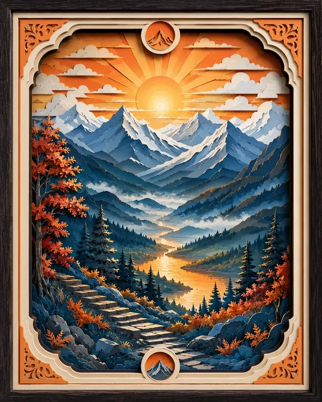 Layered Shadow Box Art Collections
