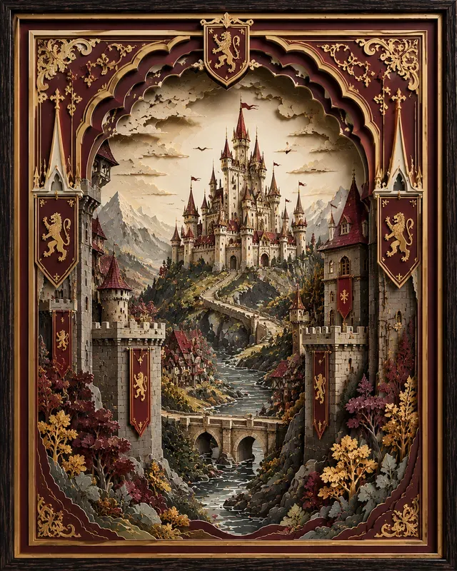 Layered Shadow Box Art Collections