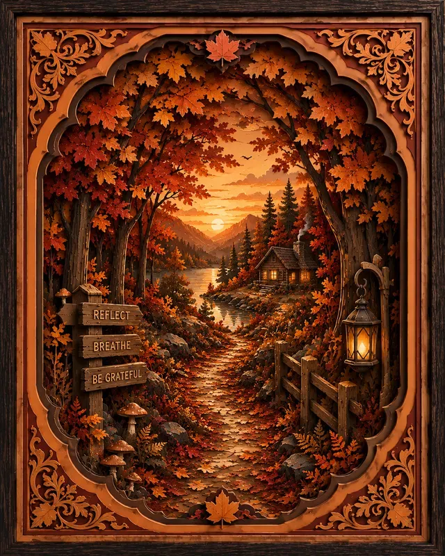 Layered Shadow Box Art Collections