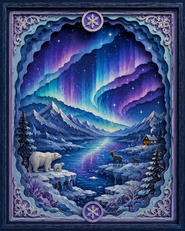 Layered Shadow Box Art Collections