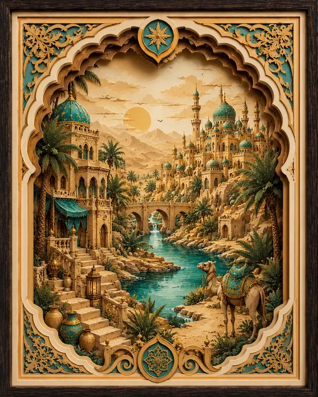 Layered Shadow Box Art Collections