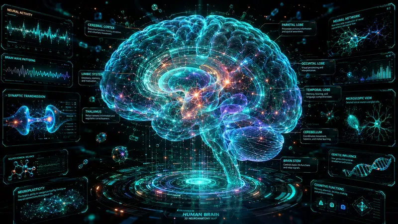 Futuristic Biohologram Infographic Kits