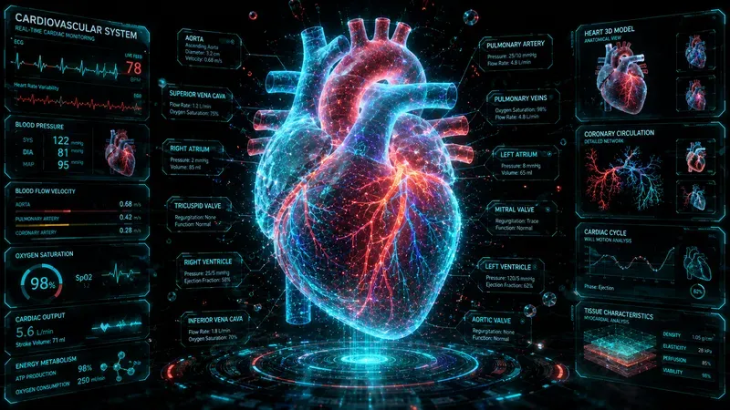 Futuristic Biohologram Infographic Kits