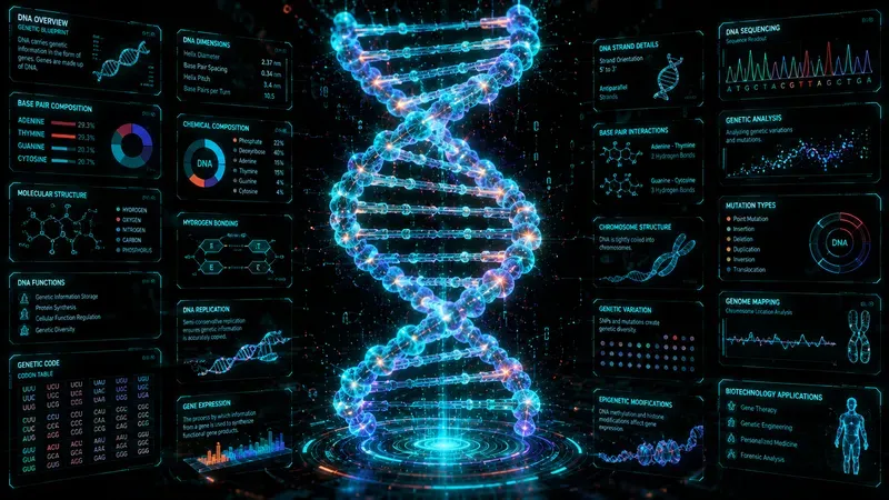 Futuristic Biohologram Infographic Kits