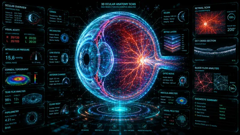Futuristic Biohologram Infographic Kits