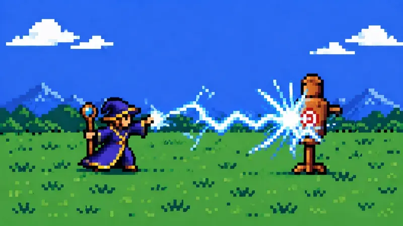 8bit RPG Attack Impact Generator