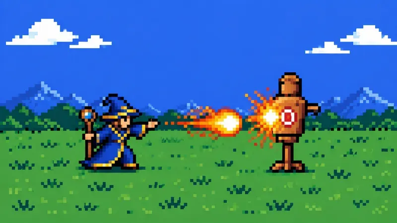 8bit RPG Attack Impact Generator