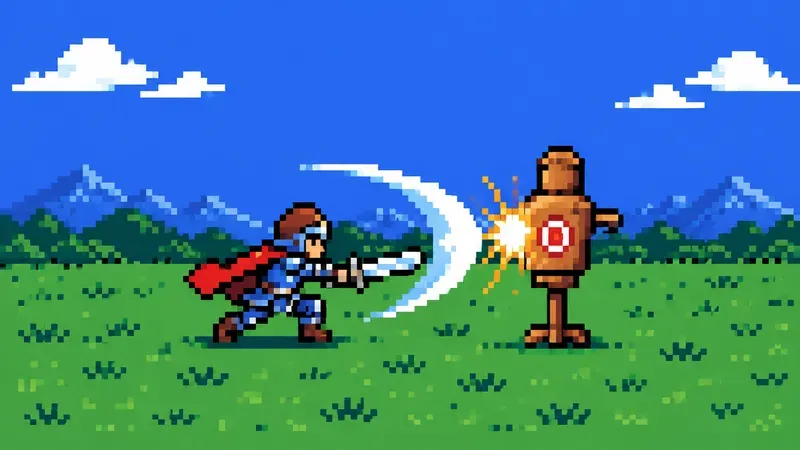 8bit RPG Attack Impact Generator