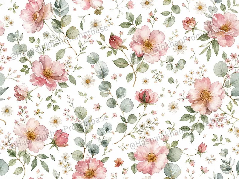 Watercolor Floral Repeat Patterns