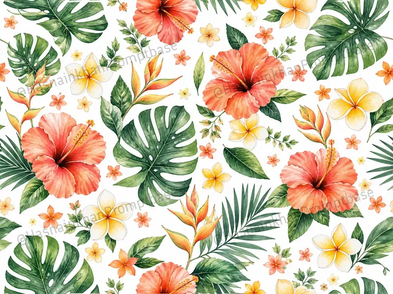 Watercolor Floral Repeat Patterns