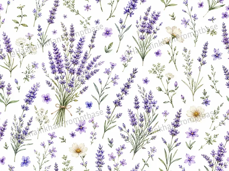 Watercolor Floral Repeat Patterns