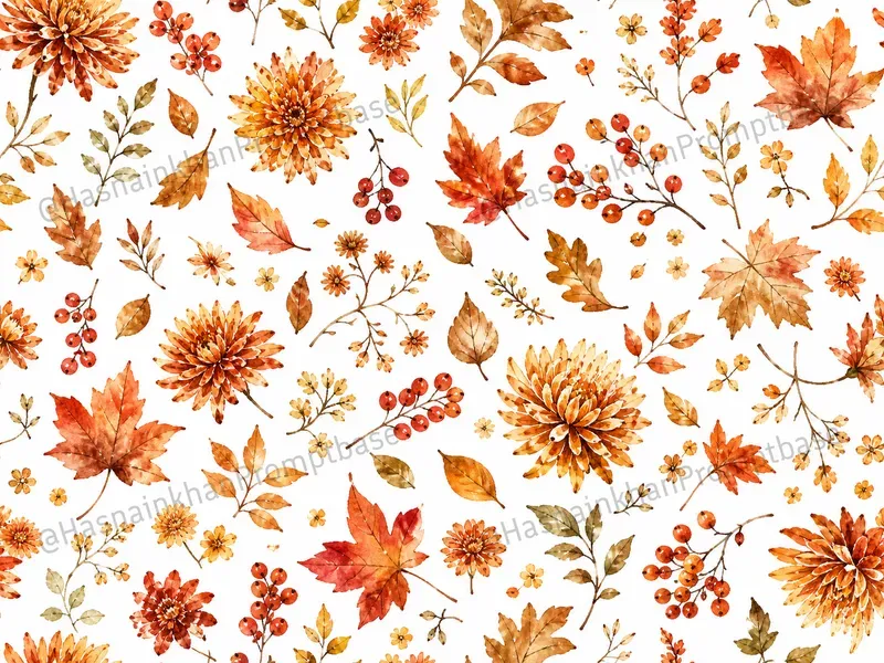 Watercolor Floral Repeat Patterns