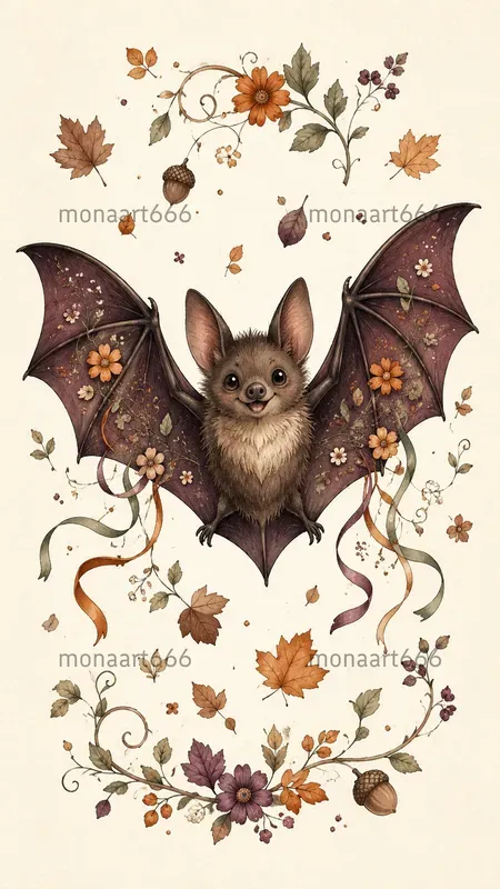 Autumn Whimsy Halloween Ephemera Characters