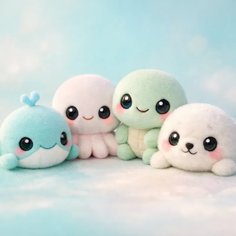 Ultra Cute Soft Plush 3D Friends Groups