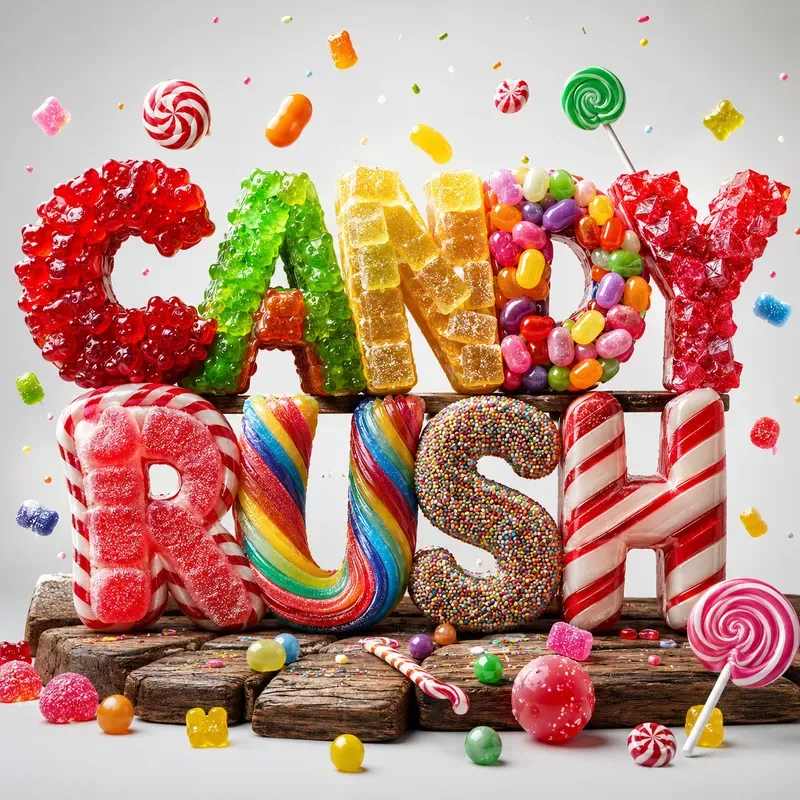 3D Fruit Typography Wooden Sign Art