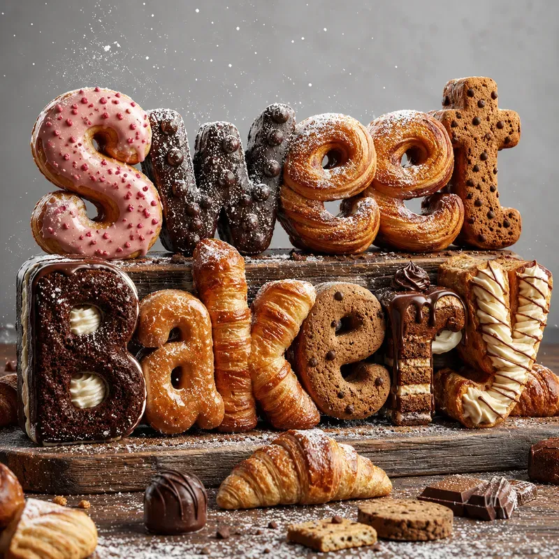 3D Fruit Typography Wooden Sign Art