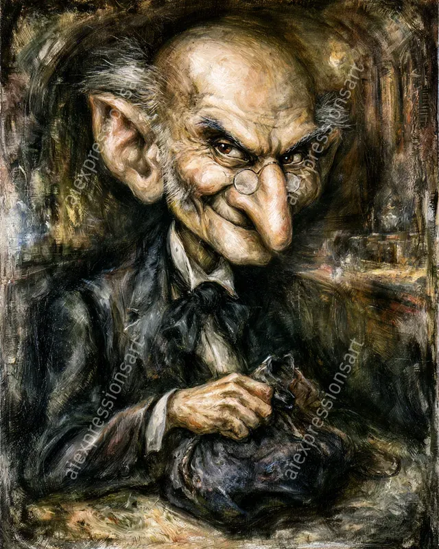 Victorian Dickensian Caricature Portraits